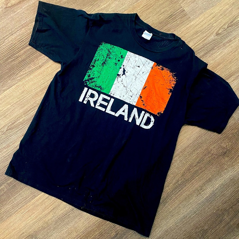 St Patricks Day Ireland Flag Tee Shirt‎ Size Large